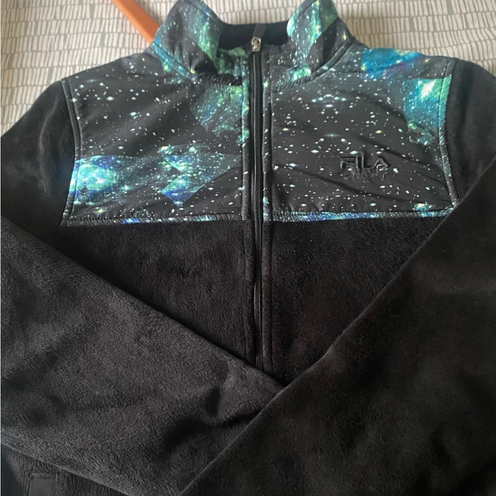 XS fleece zip up jacket.